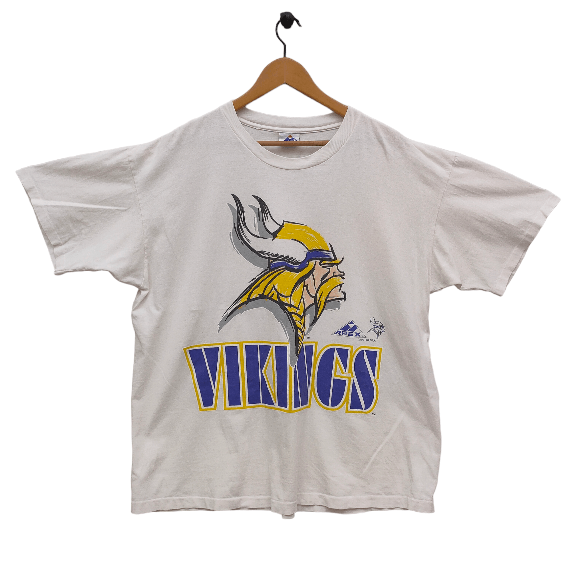 Apex One × NFL × Vintage 1993 Minnesota Vikings Graphic Tshirt Size US XL / EU 56 / 4 - 1 Thumbnail