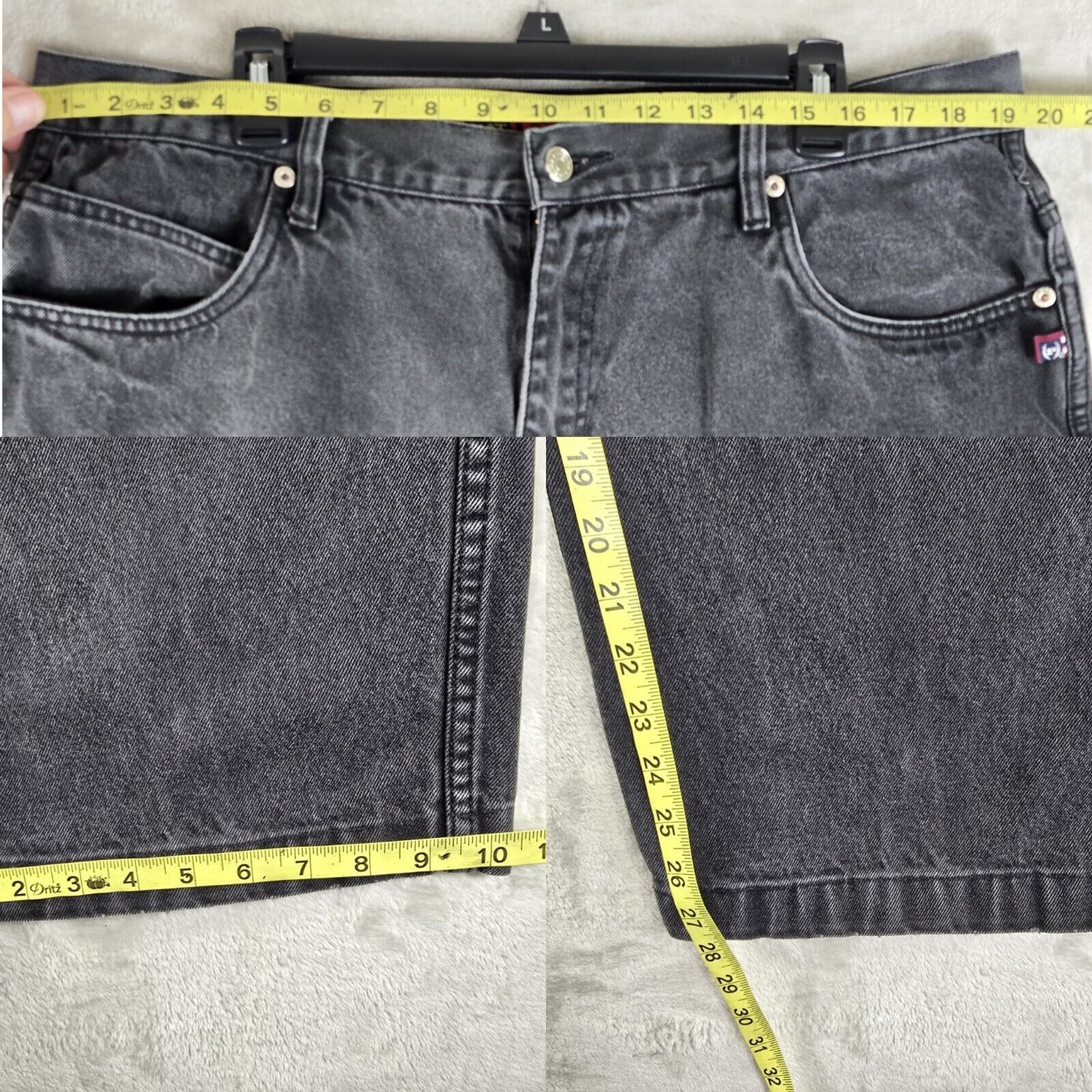 Phat Farm Vintage Phat Farm Black Jeans Mens 40x28 Baggy Skater Y2K Size US 40 / EU 56 - 11 Thumbnail