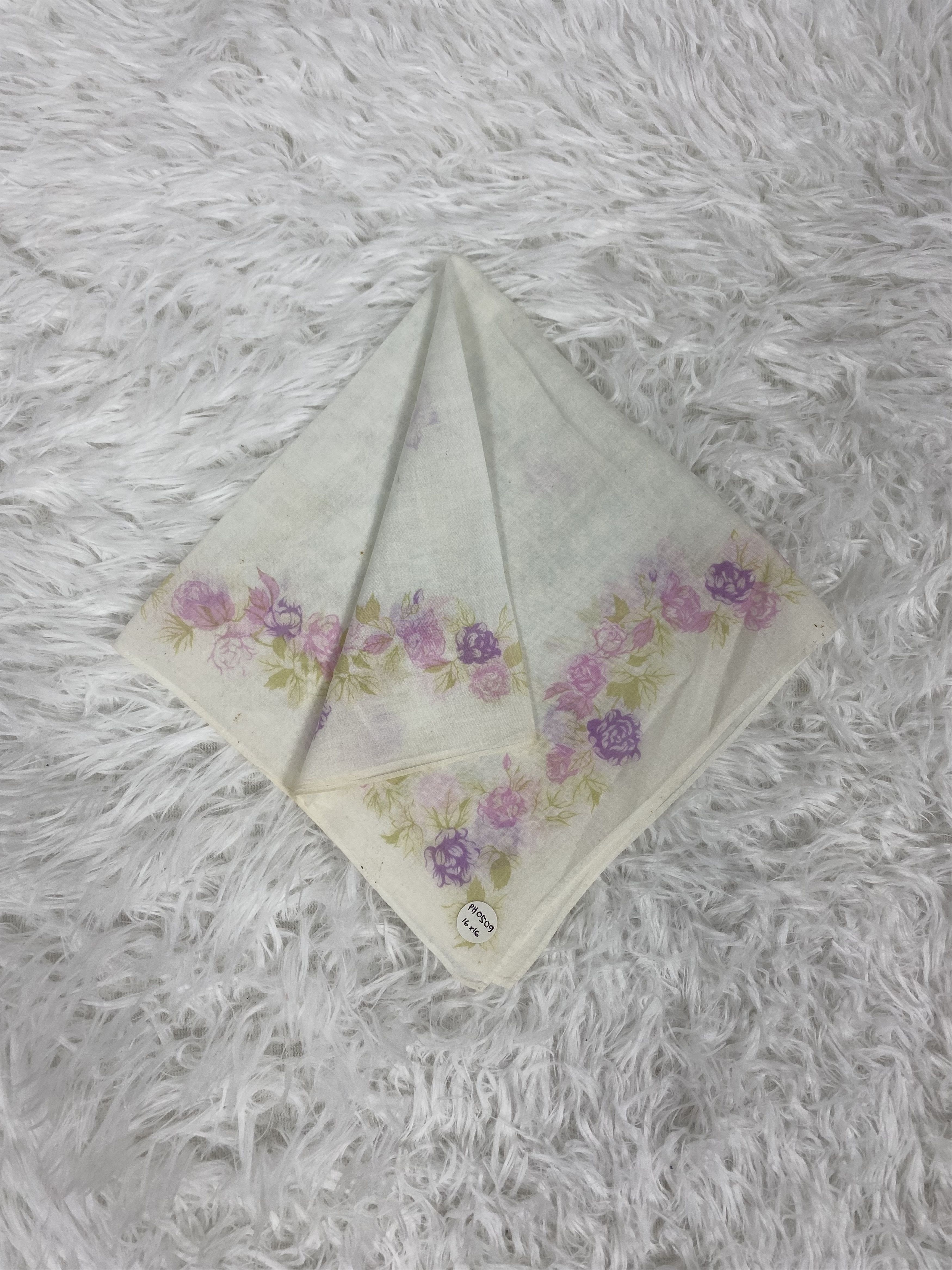 Hanae Mori Vintage Hanae Mori Handkerchief Neckerchief PH0509 Size ONE SIZE - 1 Thumbnail
