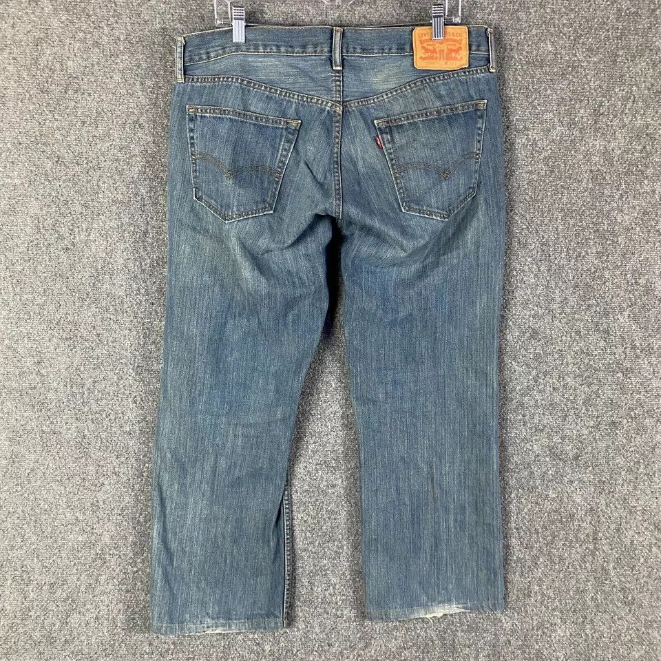 Levi's Levi's Jeans 34x30 Men's 559 Series Distressed Denim Cotton Size US 34 / EU 50 - 6 Thumbnail