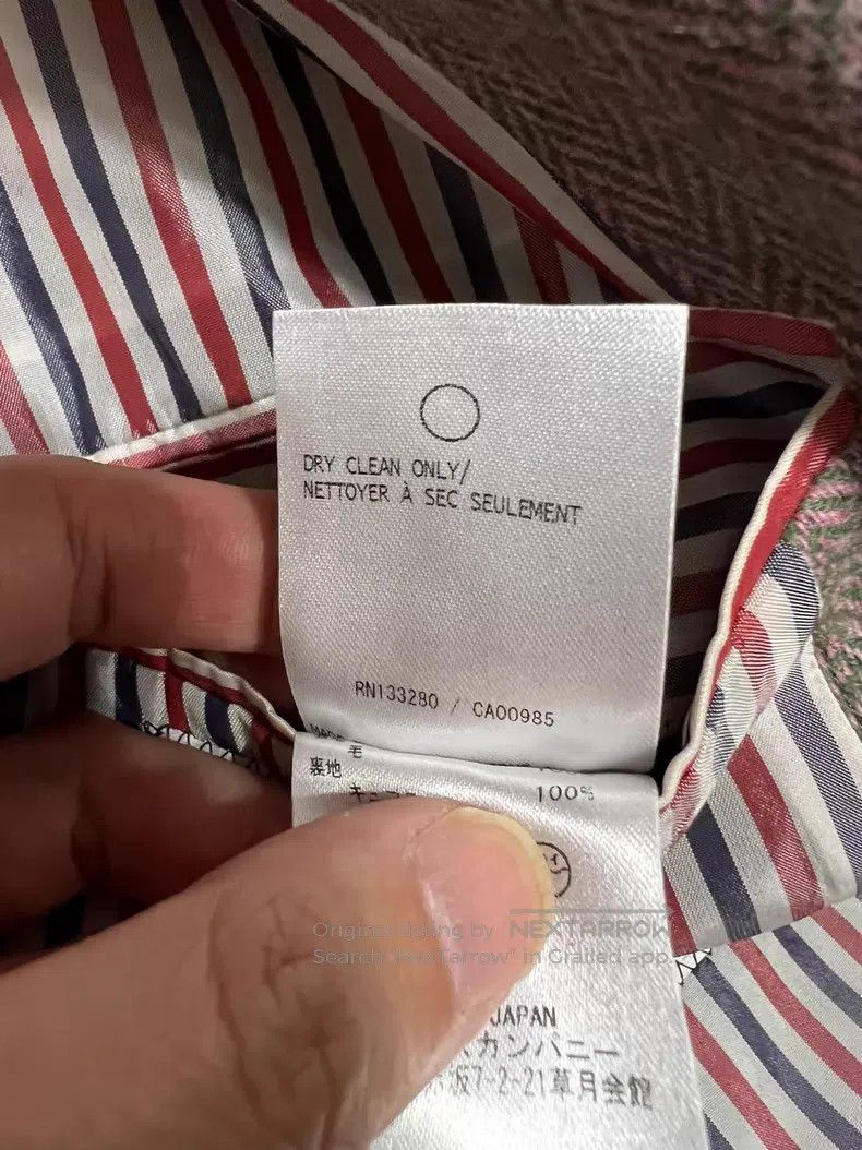 Thom Browne Thom Browne Pink and green striped casual jacket Size US S / EU 44-46 / 1 - 8 Thumbnail
