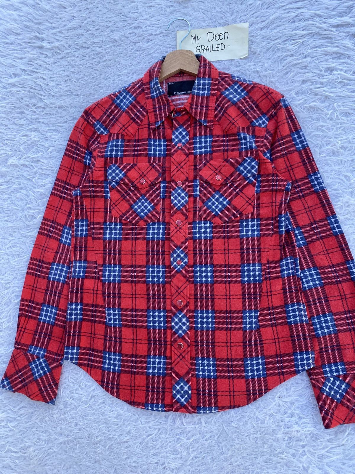 Number (N)ine Rare Number Nine Checkered Flannel Shirt Size US S / EU 44-46 / 1 - 6 Thumbnail