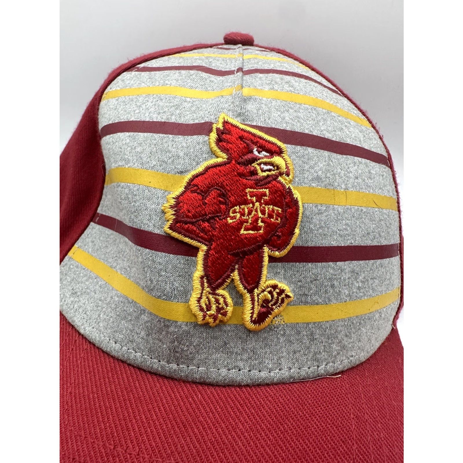 Nike VINTAGE NIKE IOWA STATE CYCLONES MENS CRIMSON RISE STRUCTURED SWOOSH FLEX HAT Size ONE SIZE - 5 Thumbnail