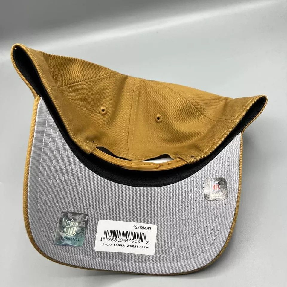 New Era Las Vegas Raiders Hat Men Brown 9Forty New Era Snap Back Cap Size ONE SIZE - 7 Thumbnail