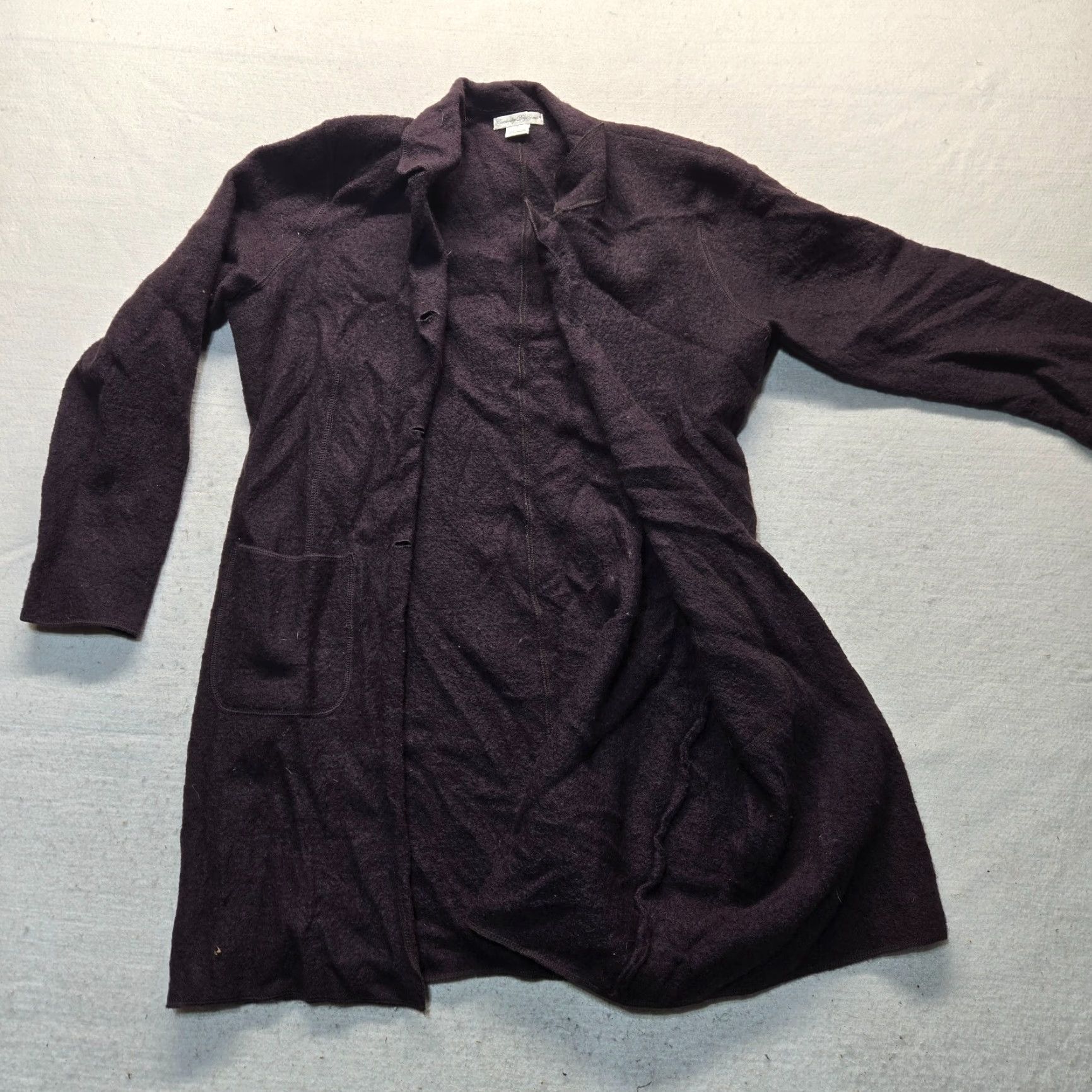 Vintage VINTAGE Cambridge Dry Goods Cardigan Shirt Women Large 100% Wool Brown Long Sleeve 3 Button Bell Sleeve Cardigan Mens Womens Girls not applicable Size L / US 10 / IT 46 - 2 Thumbnail