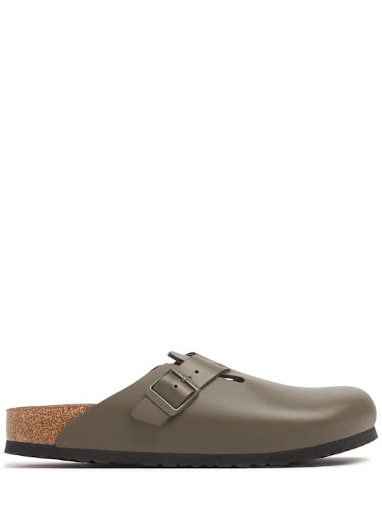 Birkenstock o1lsvrm0425 Boston Natural Leather Mules in Concrete Grey Size US 9 / EU 42 - 1 Thumbnail