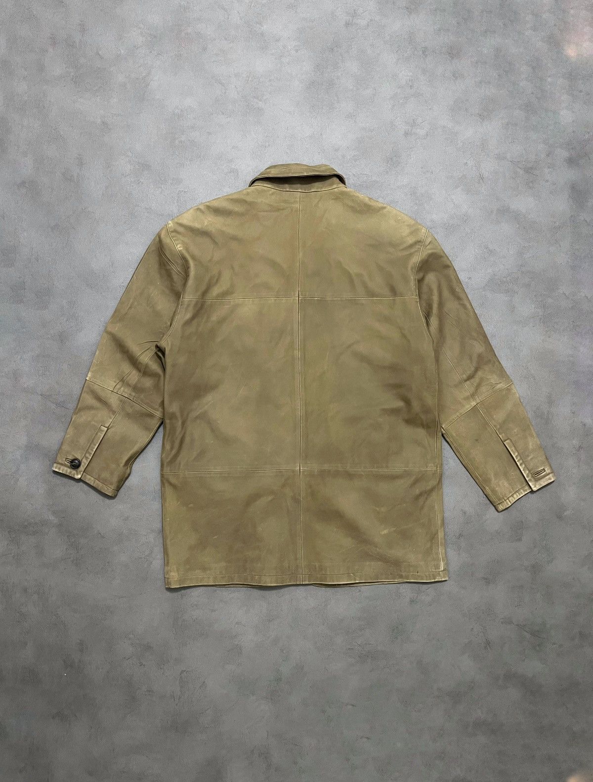 Burberry Vintage BURBERRY leather jacket Size US M / EU 48-50 / 2 - 2 Thumbnail