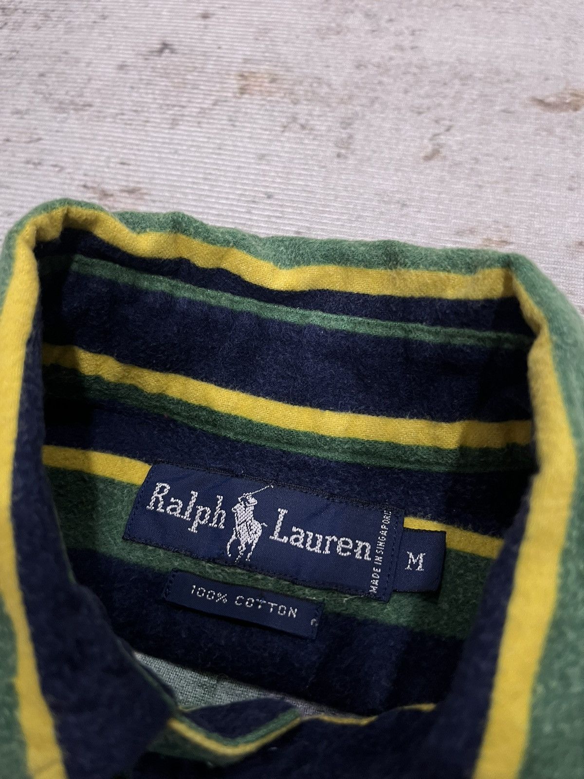 Polo Ralph Lauren Vintage Polo Ralph Lauren Stripe Wool Size US XL / EU 56 / 4 - 5 Thumbnail