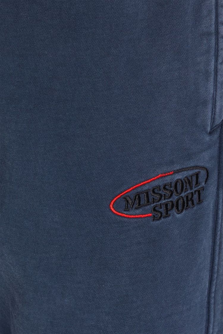 o1mle1025 Logo knit Sweatpants & Joggers in Dark Blue