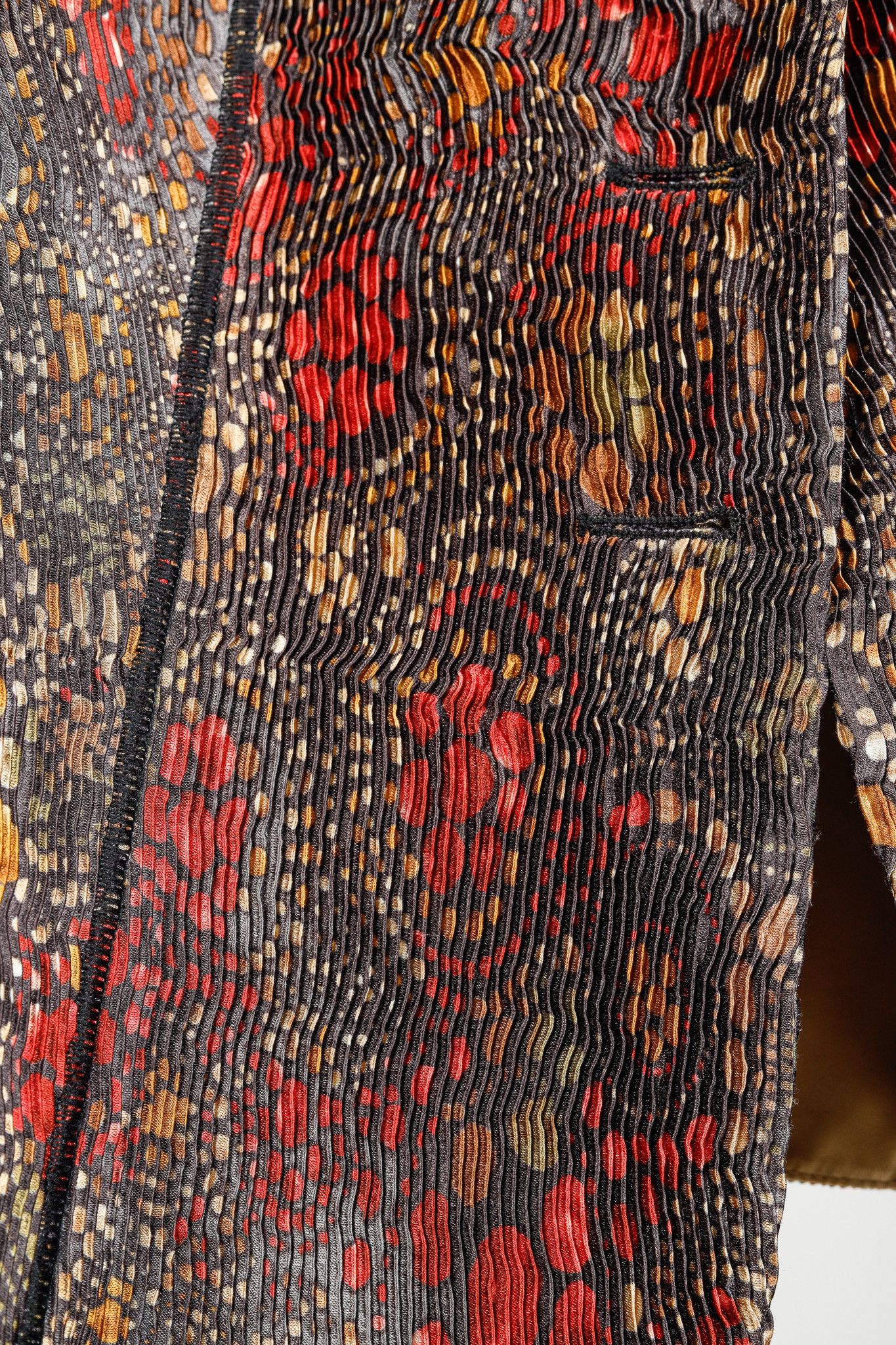 Armani Collezioni Armani Collezioni Vintage F/W 2005 Floral, Pleated Blazer Size L / US 10 / IT 46 - 8 Thumbnail