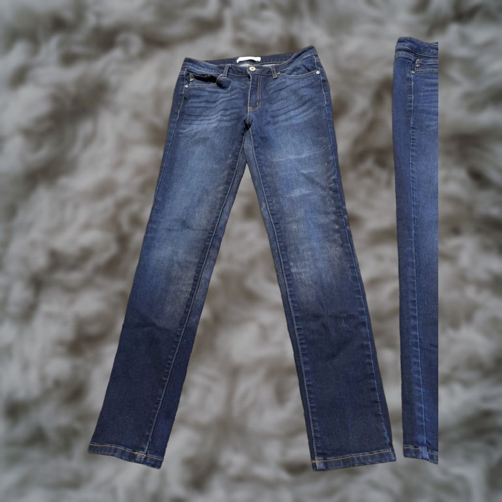 Vintage Kancan Jeans Size 9 Blue Denim 9/28 Skinny Lot Of 2 Women Jeans 5-Pocket Design Regular Size 9 Blue Kangan? Size 30" / US 8 / IT 44 - 1 Thumbnail