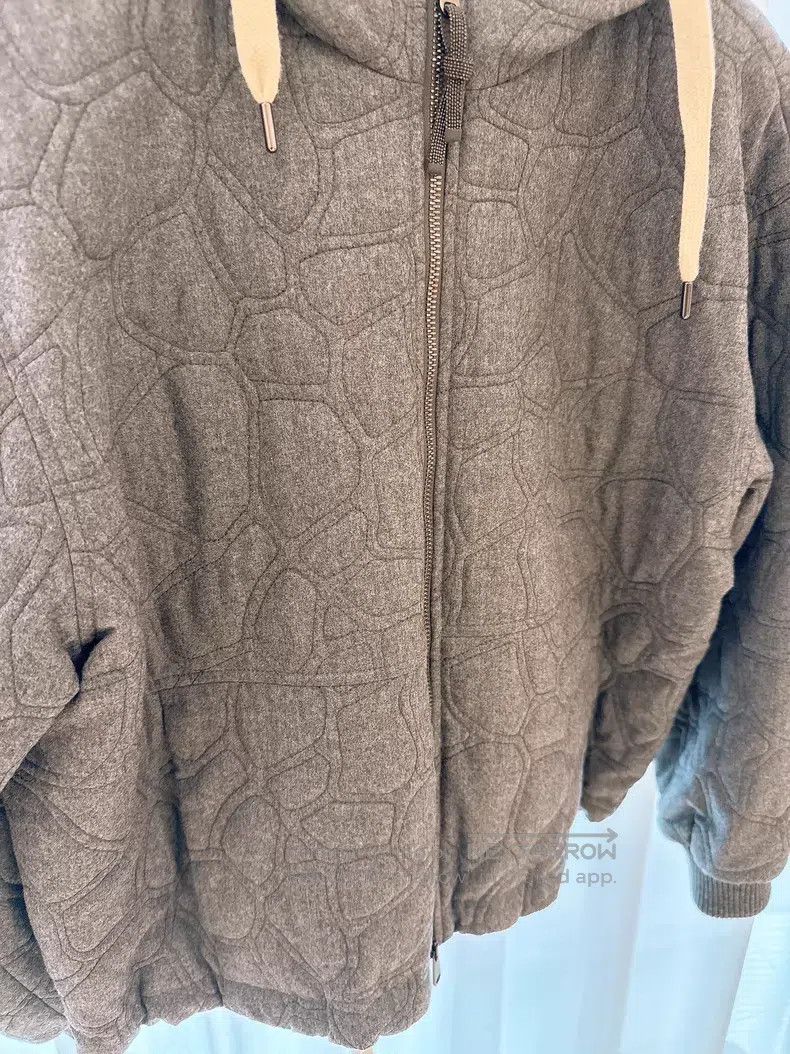 Brunello Cucinelli Brunello Cucinelli Gray Quilted Turtle Back Cotton Jacket Size XS / US 0-2 / IT 36-38 - 3 Thumbnail