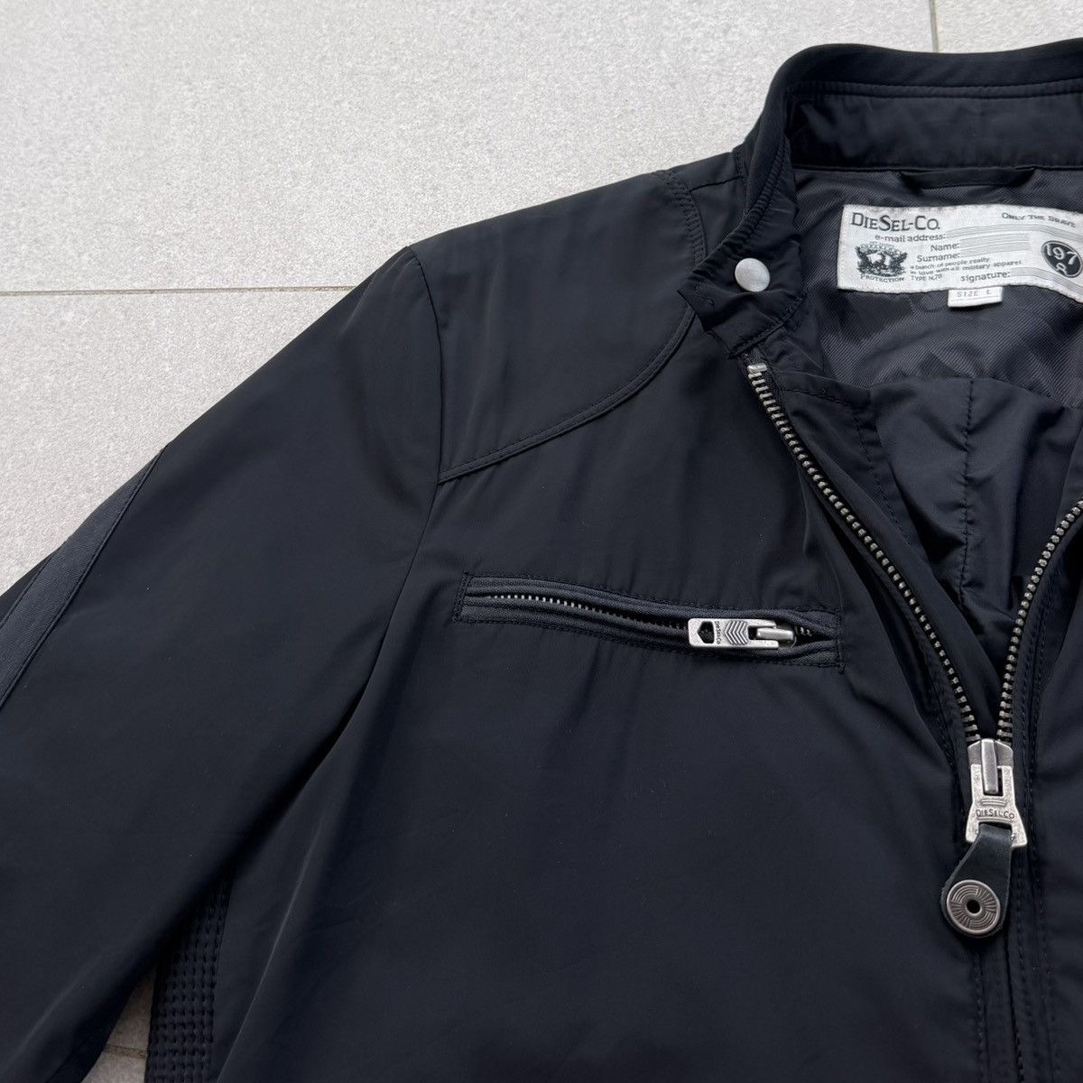 Diesel Diesel Teflon Fabric Protection Rider Zipper Bomber Jacket Size US L / EU 52-54 / 3 - 5 Thumbnail