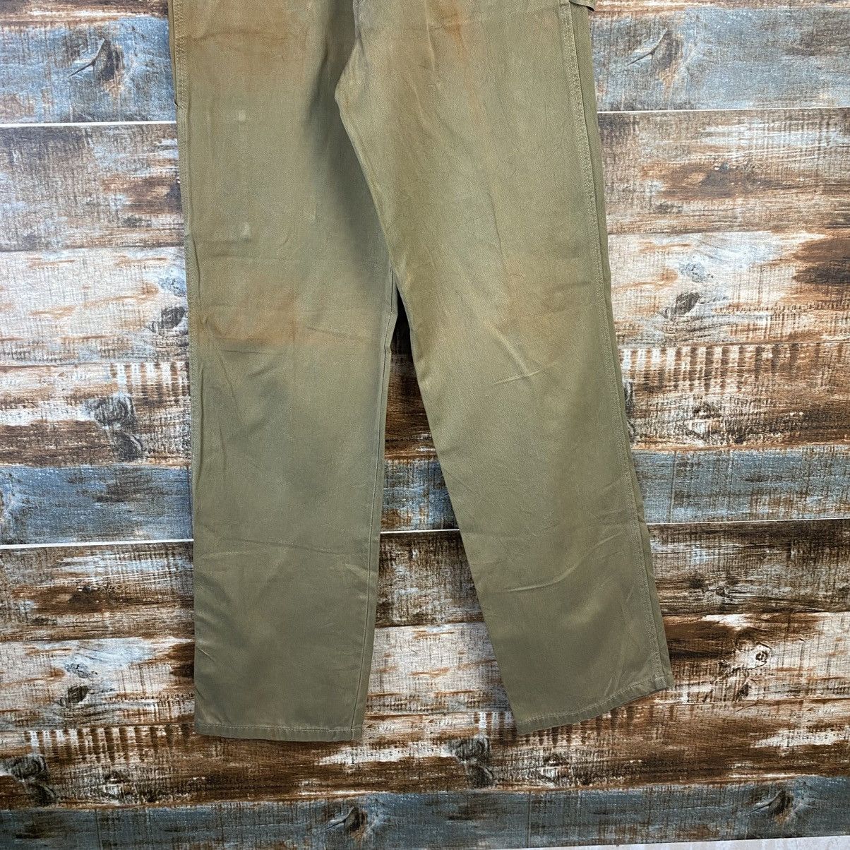 Vintage DL Half Beige cargo vintage Casual Pants #C946 Size 22" - 6 Thumbnail