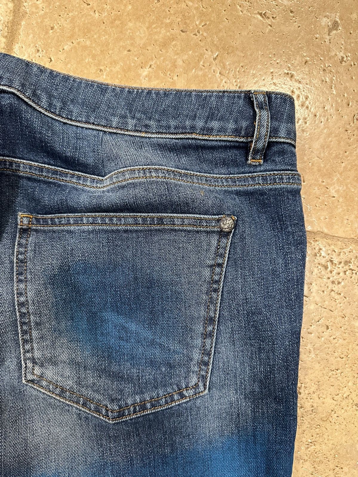 Chanel Chanel Coco Decorative Gradient Blue Painted Denim Jeans Size 34" / US 12 / IT 48 - 9 Thumbnail