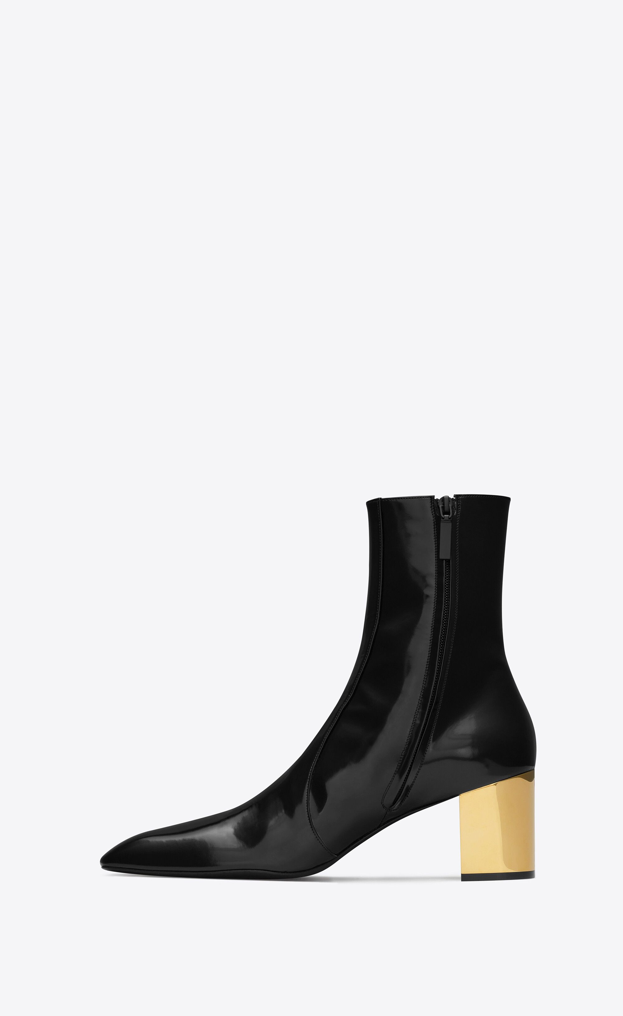 Saint Laurent Paris o1s1wg110225 Xiv Zipped Boots in Black Size US 11 / EU 44 - 3 Thumbnail