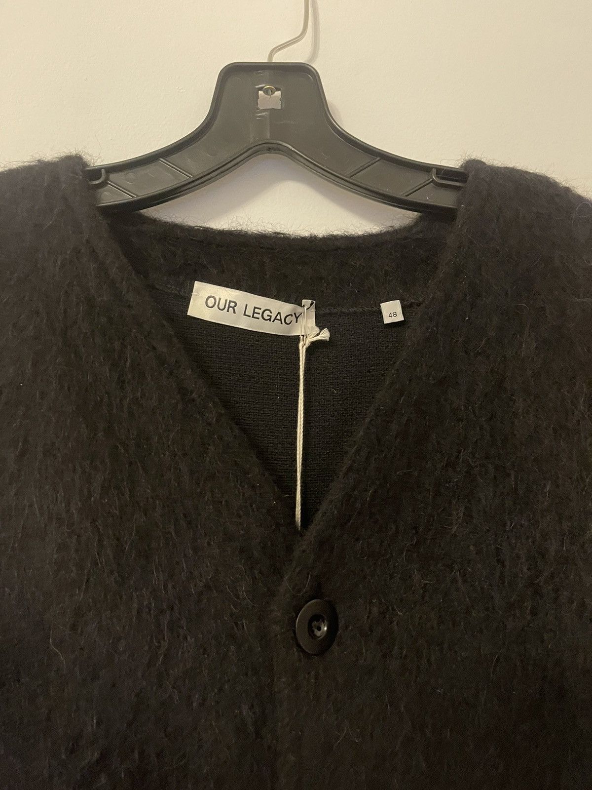 Our Legacy Black Mohair Cardigan - www.disolcolor.com