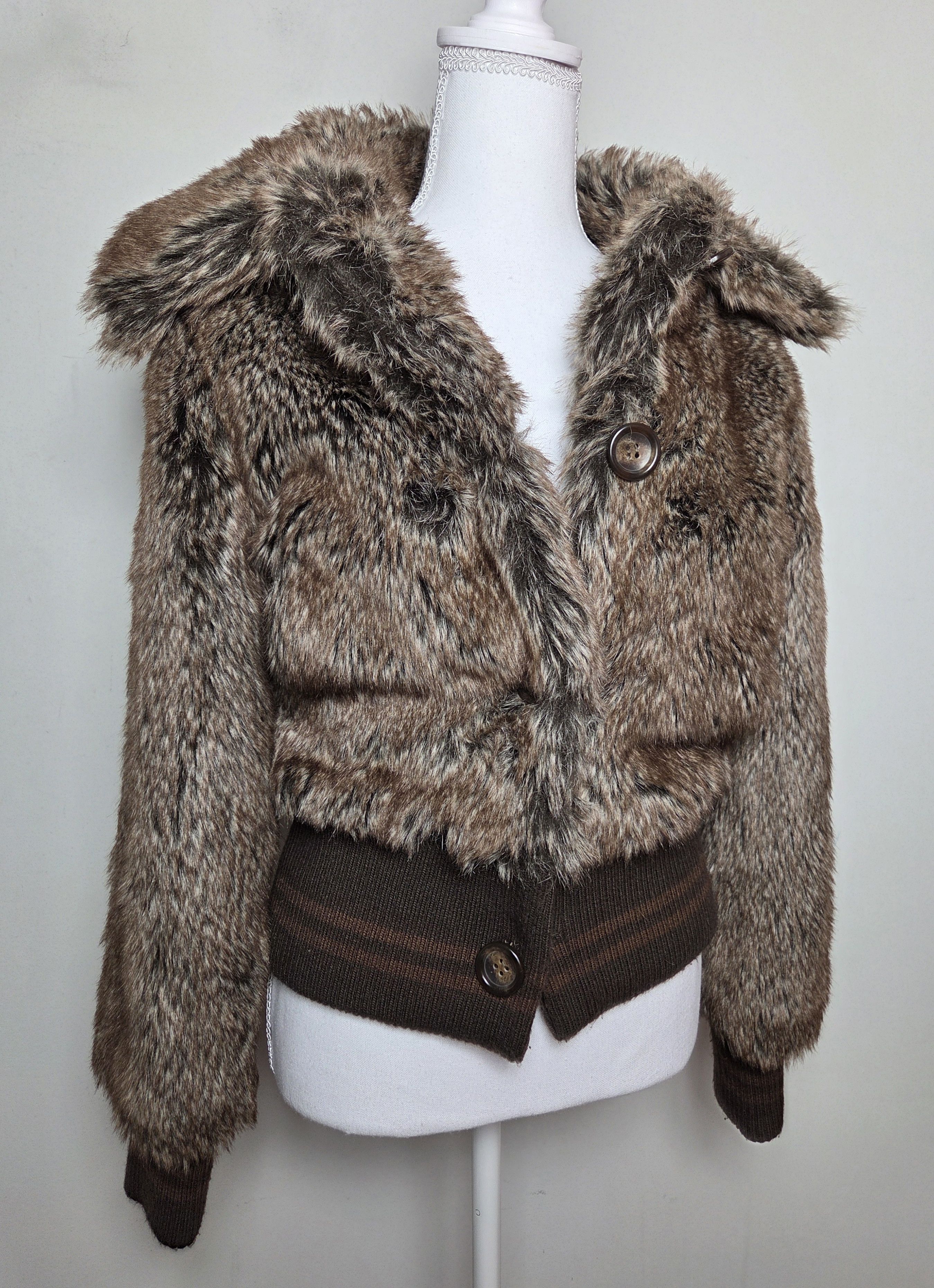 Japanese Brand Vintage faux fur bomber jacket japan archive avant garde Size M / US 6-8 / IT 42-44 - 2 Thumbnail
