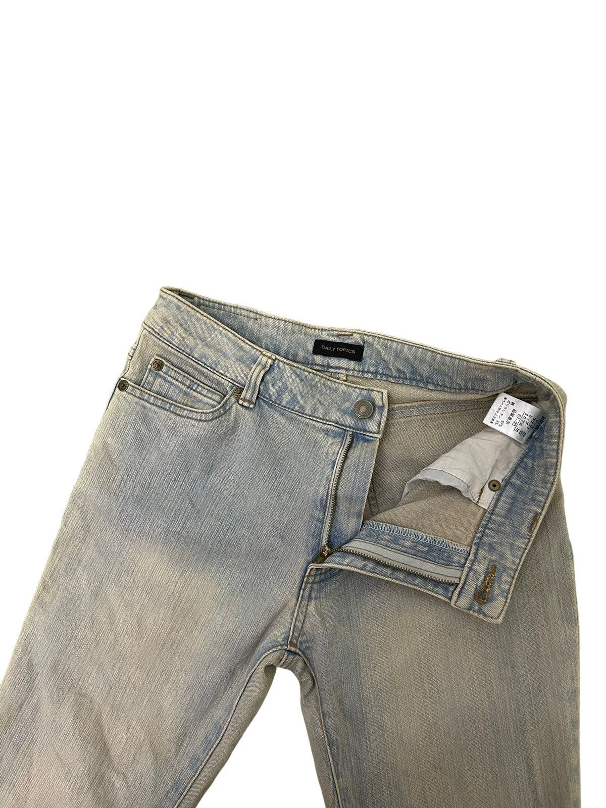 Japanese Brand Flare Jeans Daily Topic Distres Stretch Skinny Boot Cut 8🟦1 Size US 29 - 9 Thumbnail