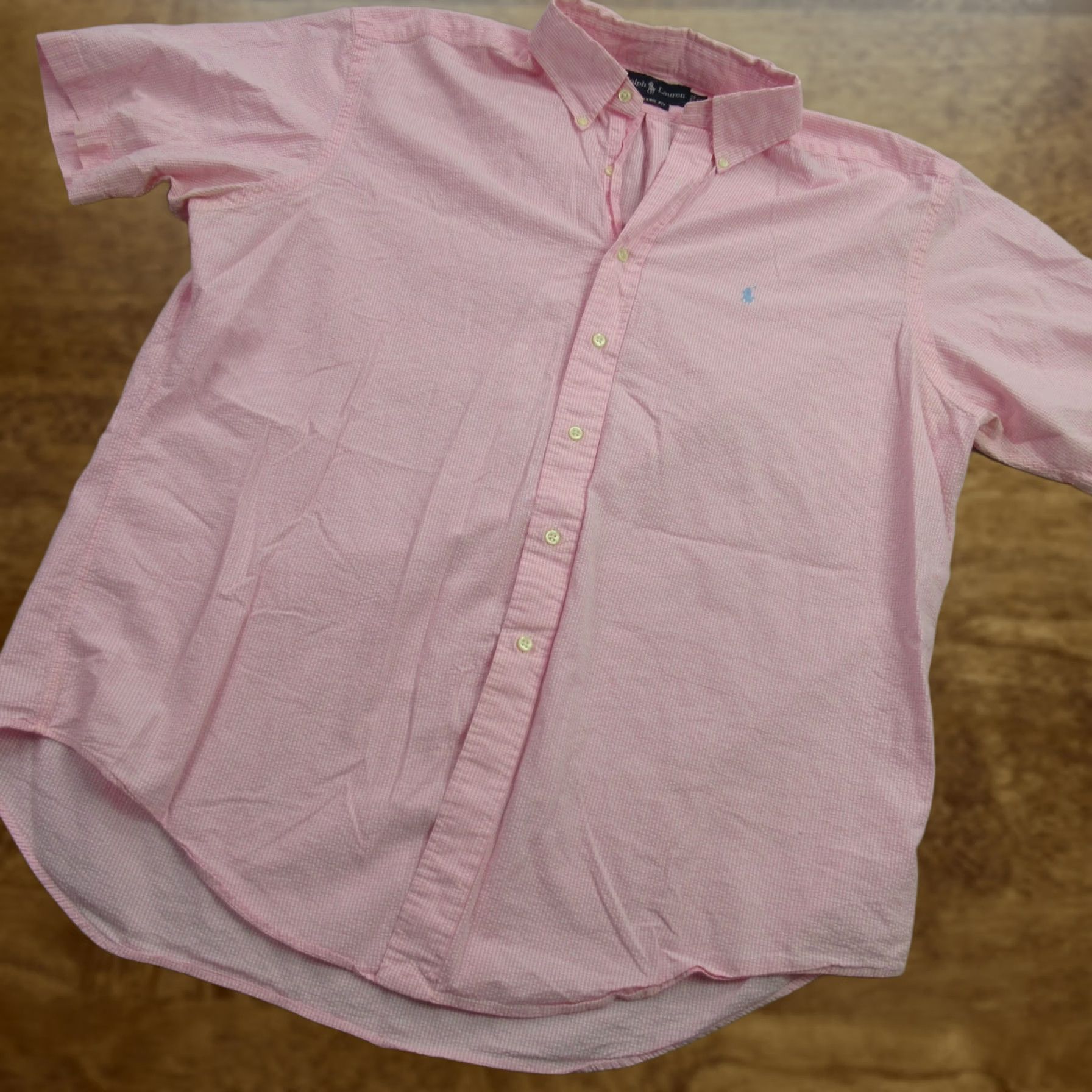 Polo Ralph Lauren Ralph Lauren Shirt Mens XL Short Sleeve Button Up Check Pink Size US XL / EU 56 / 4 - 1 Thumbnail