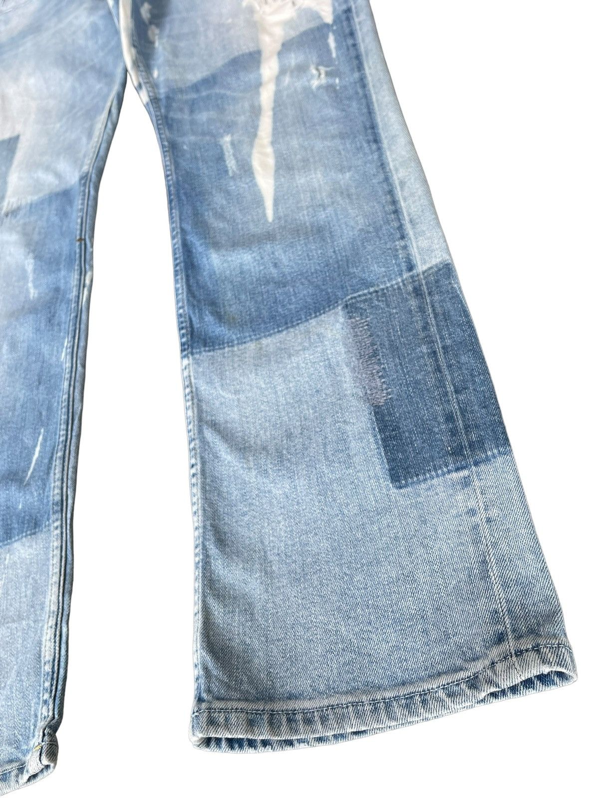 Tommy Hilfiger Tommy Hilfiger Bleached Wash Distressed Patches Style Jeans Size US 34 / EU 50 - 8 Thumbnail