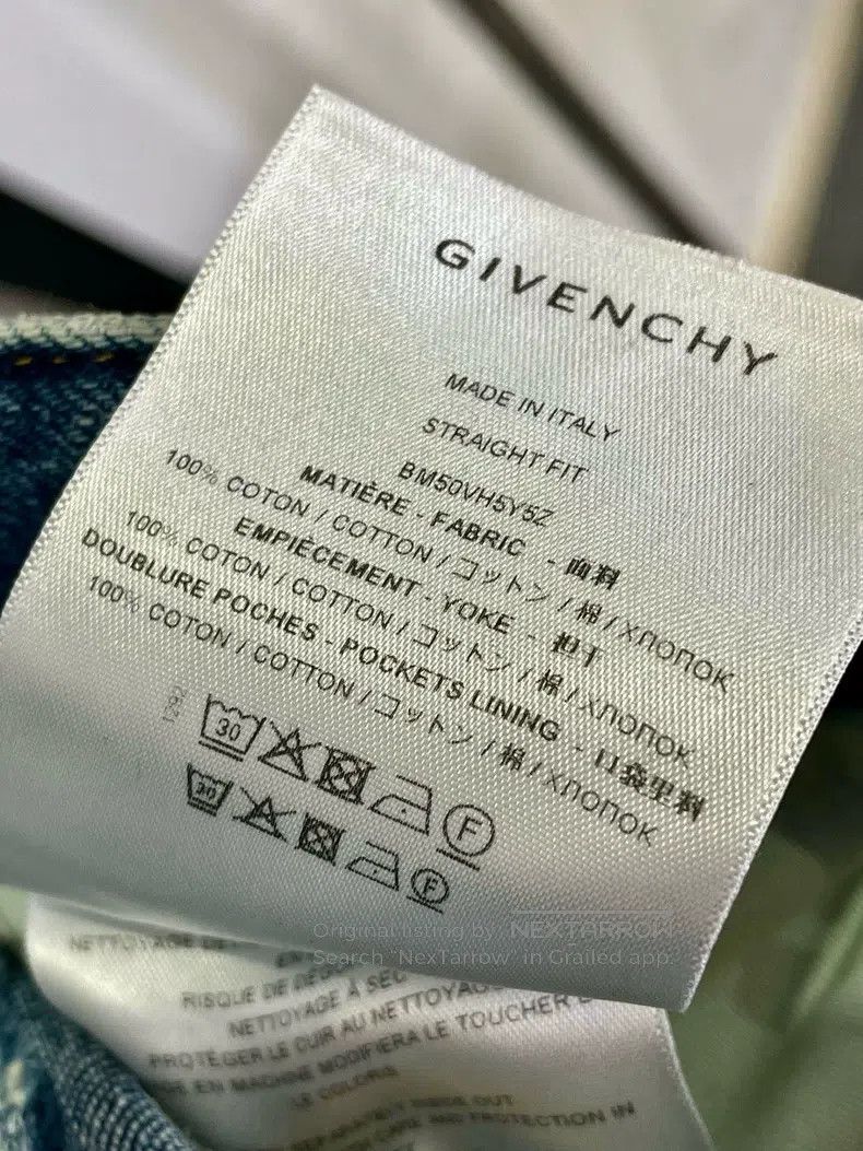 Givenchy Givenchy Blue Hole Zipper Casual Denim Pants Size US 30 / EU 46 - 6 Thumbnail