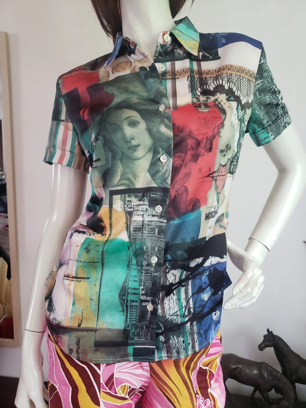 Moschino MOSCHINO - BIRTH OF VENUS - BUTTON UPS Size S / US 4 / IT 40 - 2 Thumbnail