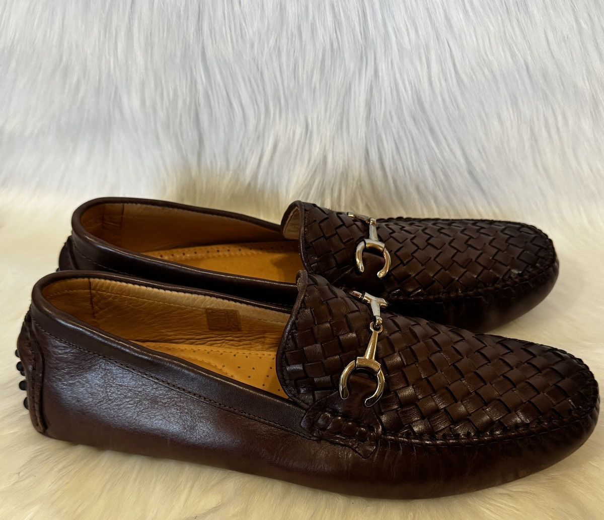 Saks Fifth Avenue Saks Fifth Avenue Woven Leather Driving Loafers Size 11.5 Size US 11.5 / EU 44-45 - 2 Thumbnail