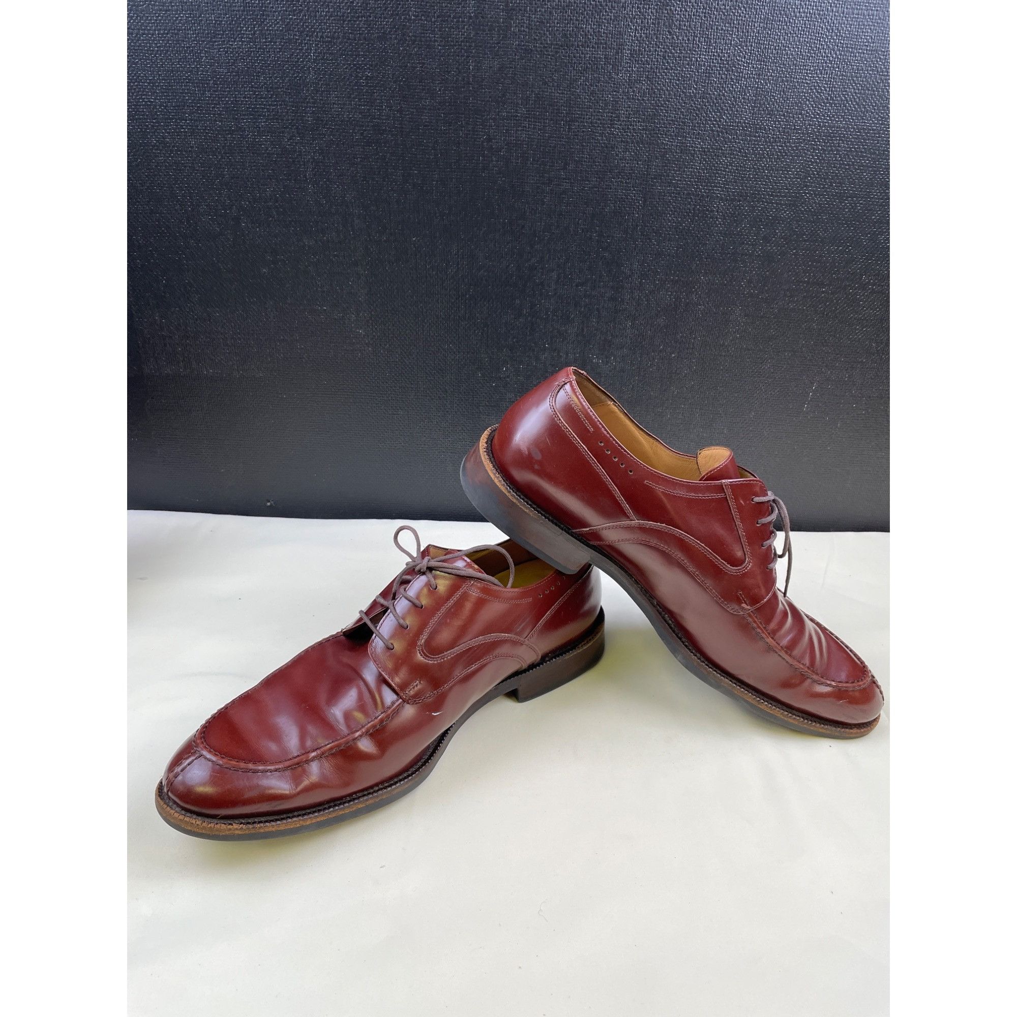 Johnston & Murphy Johnston & Murphy Men's Brown Leather Shoes/ Oxford Lace up Size US 10.5 / EU 43-44 - 4 Thumbnail