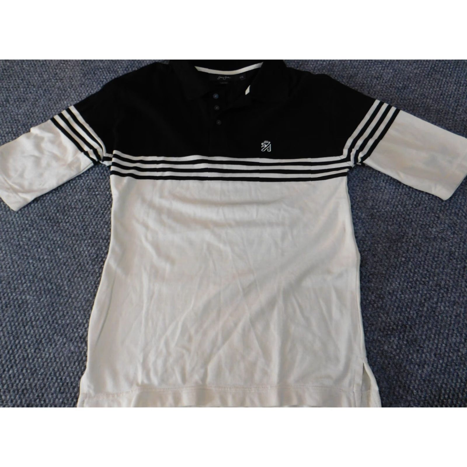 Sean John Sean John Mens Polo Shirt M beige Striped Button Classic Hip Hop Shirt Polo Boys? Size US M / EU 48-50 / 2 - 2 Thumbnail
