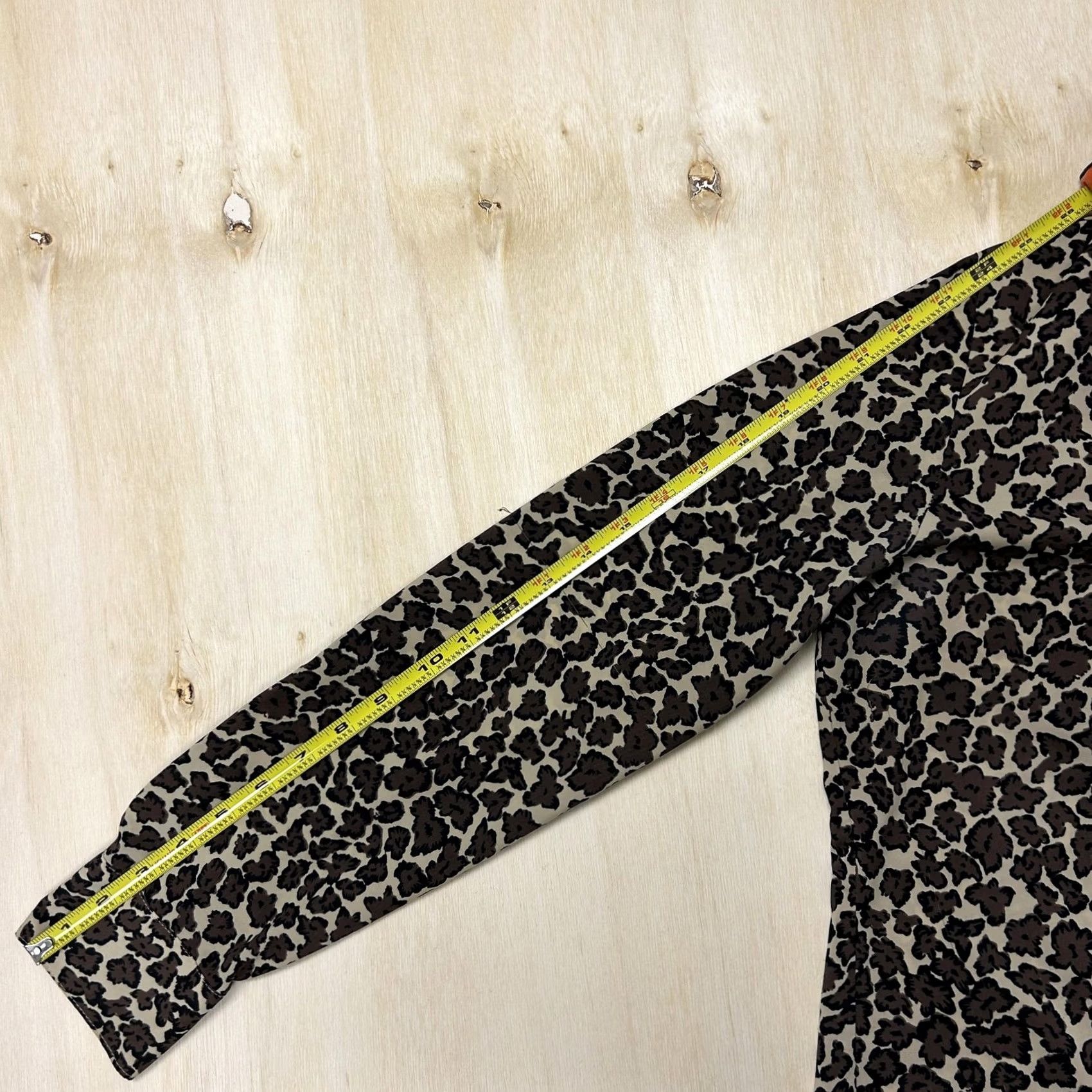 Vintage Y2K Apostrophe Button Up Shirt Womens Large Leopard Animal Print Long Sleeve Brown Size L / US 10 / IT 46 - 5 Thumbnail