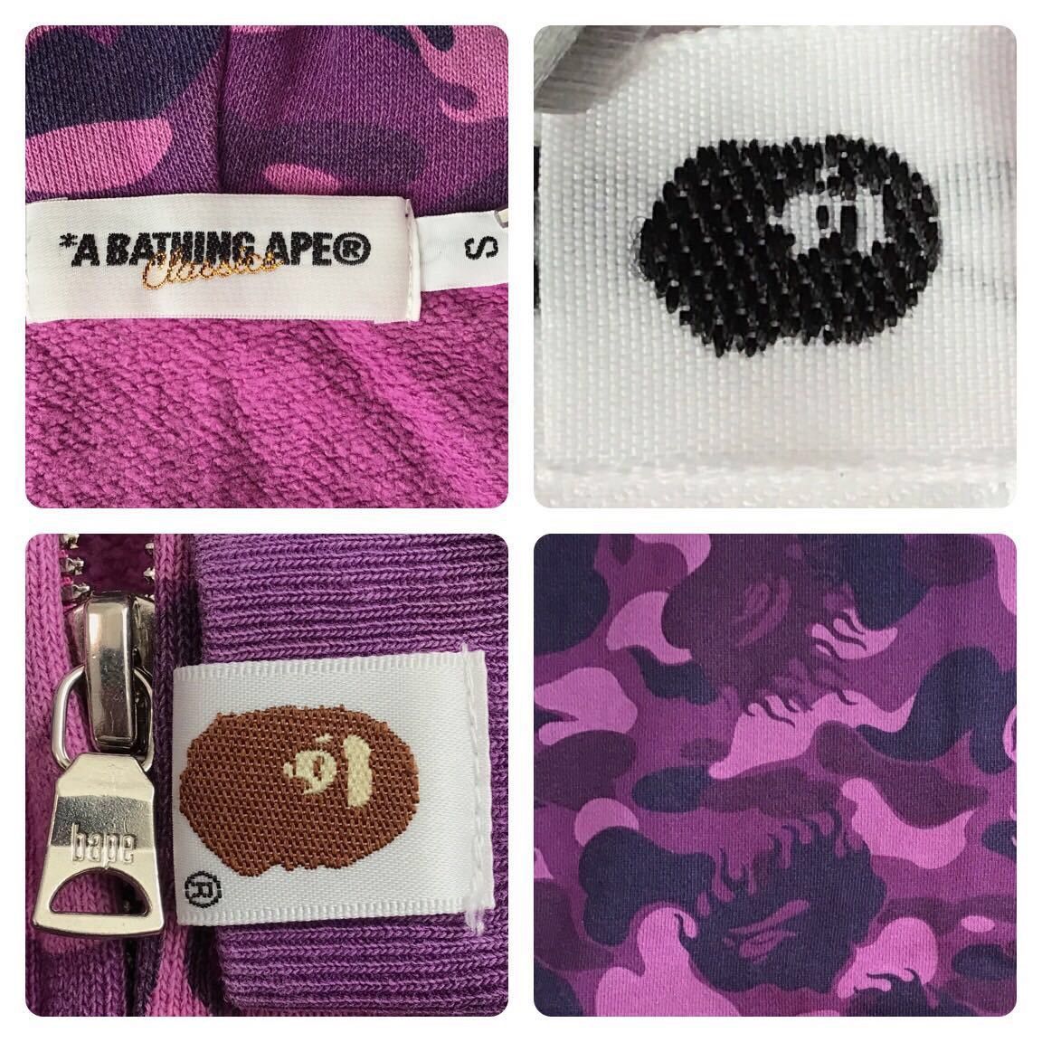 Bape × Nigo 🔥Mook limited🔥 BAPE Purple Fire camo shark full zip hoodie Size US S / EU 44-46 / 1 - 9 Thumbnail