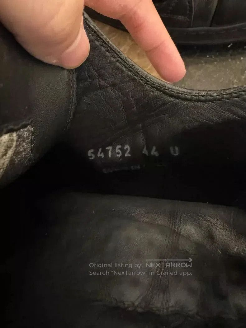 Rick Owens Rick Owens Black Leather Low Top Sneakers- Size US 10.5 / EU 43-44 - 5 Thumbnail