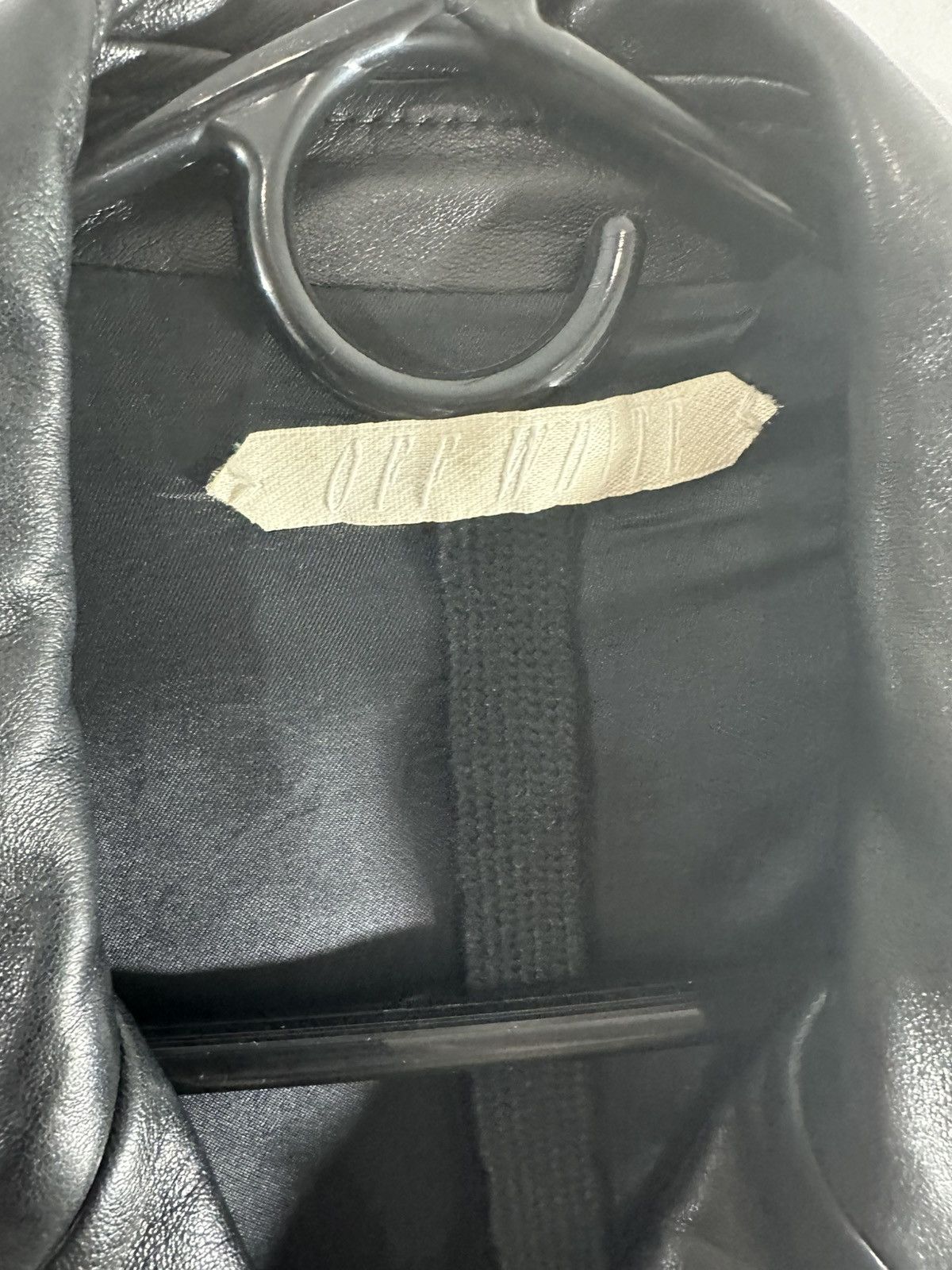 Off-White OFF WHITE LEATHER JACKET STRIPER Size US L / EU 52-54 / 3 - 5 Thumbnail