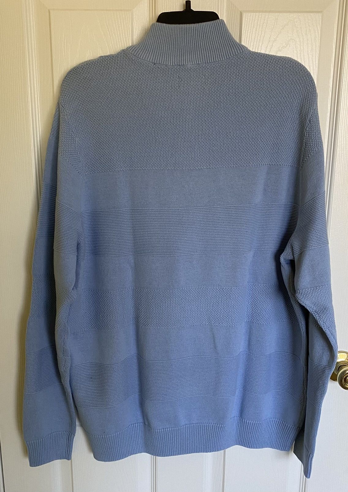 Chaps Chaps Men’s XL Mock Neck Pullover Sweater Blue Quarter Zip Size US XL / EU 56 / 4 - 6 Thumbnail
