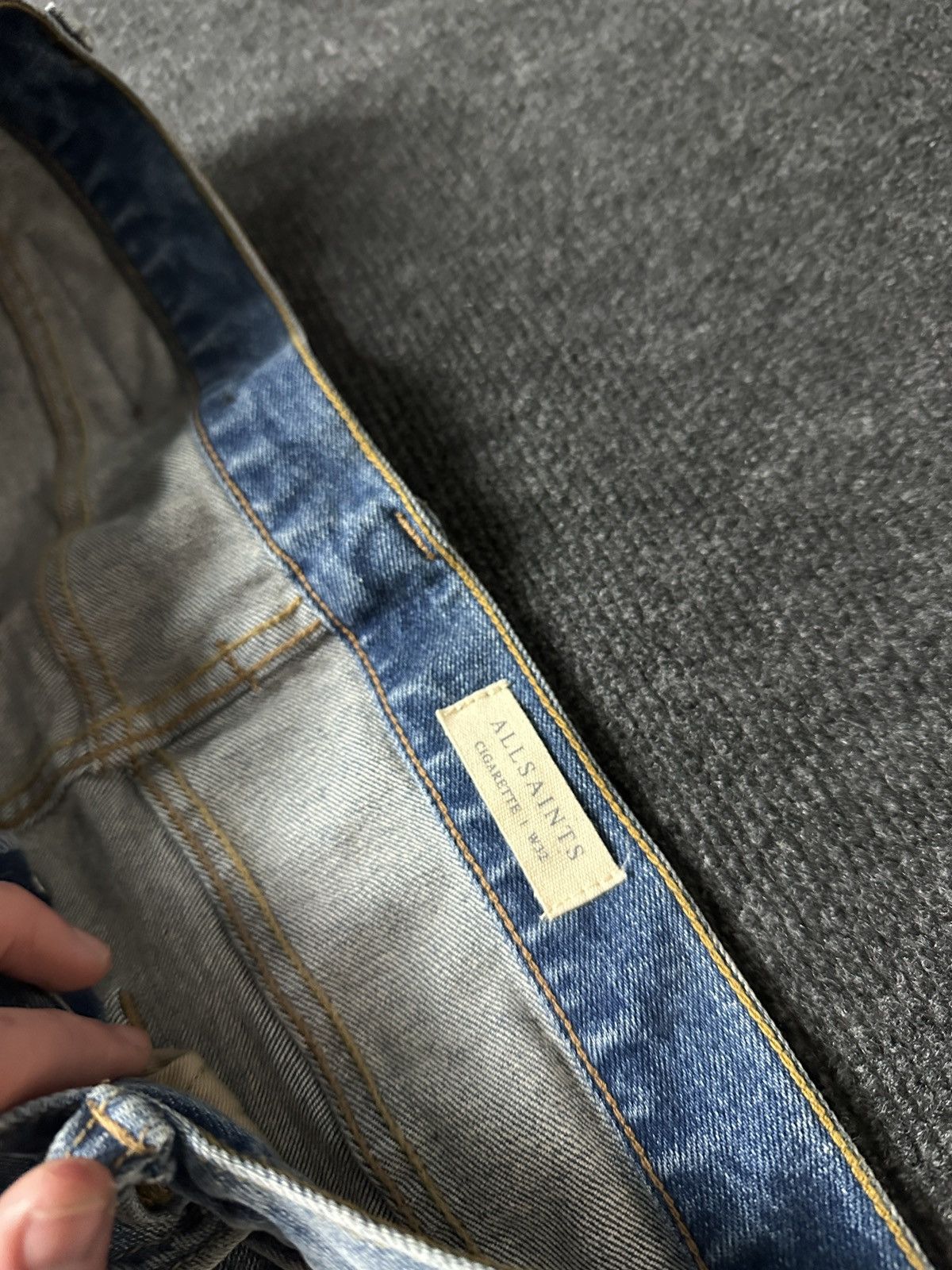 Allsaints 🚨RARE ALLSAINTS MEN JEANS SIGARETTE SLIM FIT IFSIXWASNINE Size US 32 / EU 48 - 8 Thumbnail
