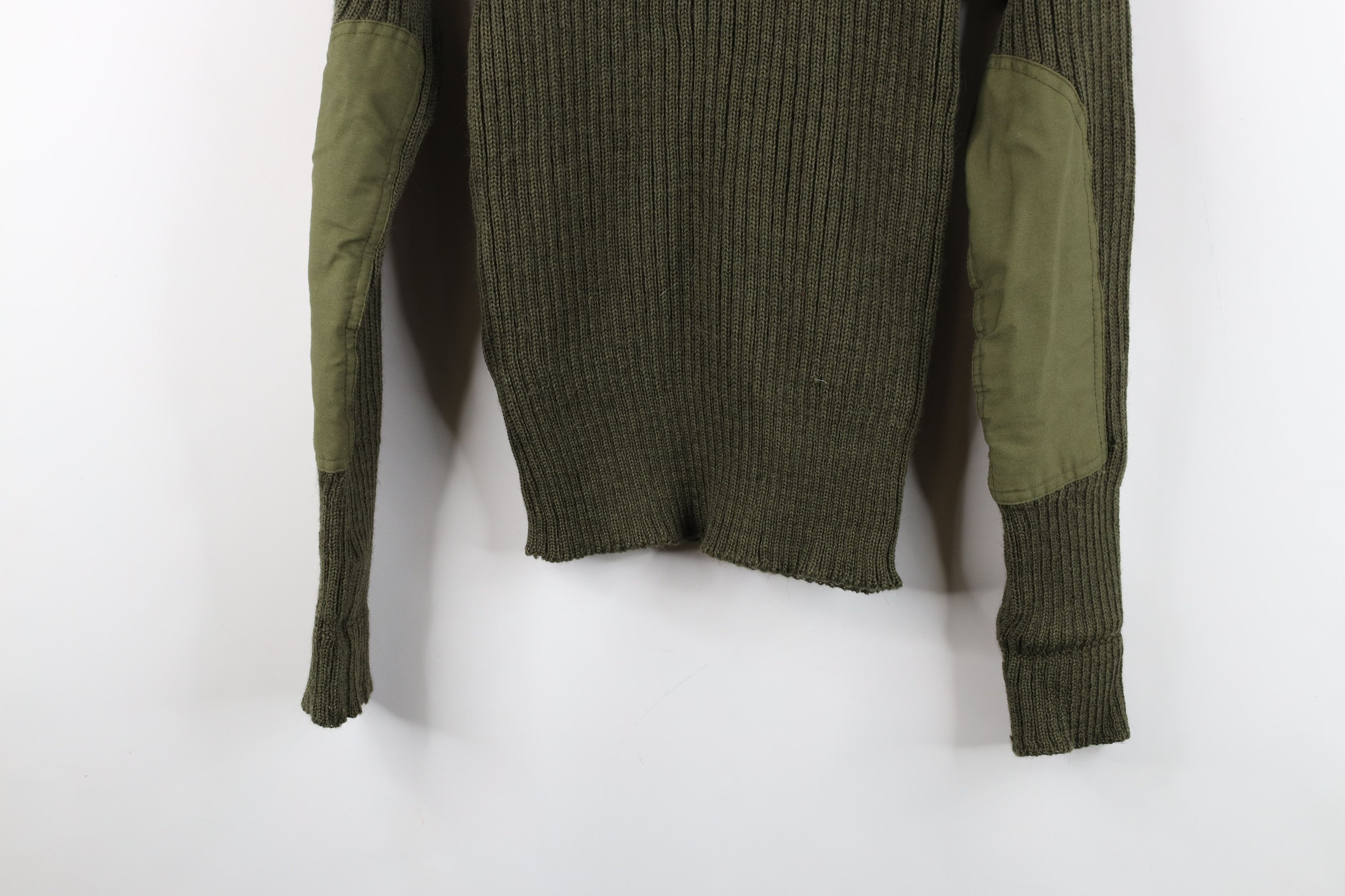 L.L. Bean × Vintage Vintage 70s LL Bean Wool Commando Military Sweater Green Size US M / EU 48-50 / 2 - 15 Thumbnail