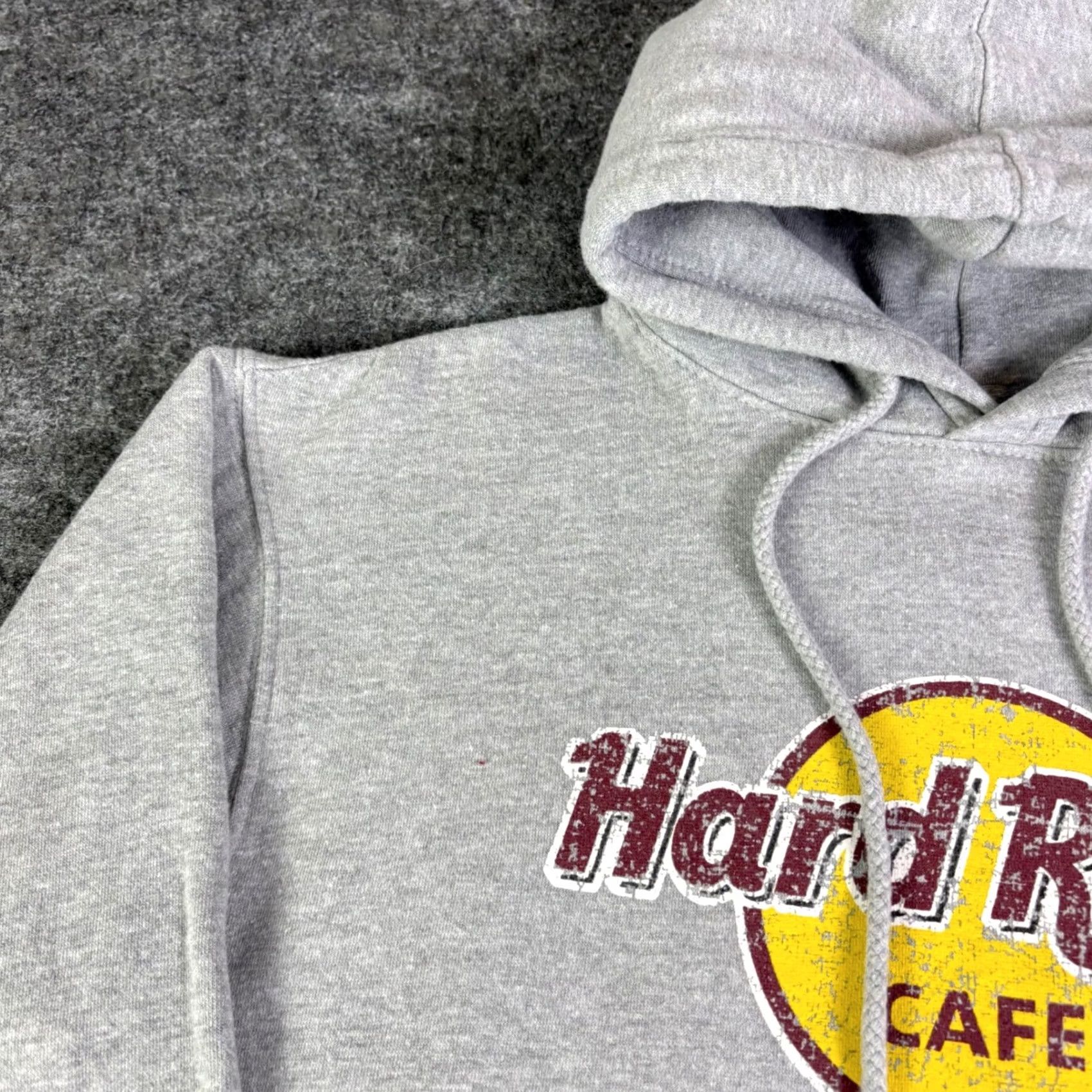 Hard Rock Cafe Hard Rock Cafe Hoodie Mens Large Gray Graphic Pullover Sweatshirt Vintage Hoodie Pullover Graphic Print Logo Angel 90s Basketball Mens L Gray Size US L / EU 52-54 / 3 - 7 Thumbnail