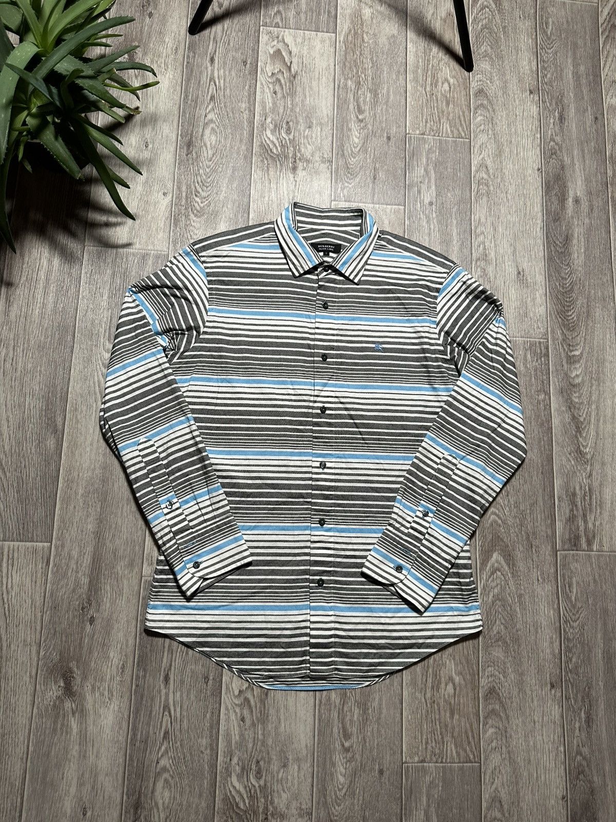 Burberry Burberry Black Label Striped Button Up Shirt Size US S / EU 44-46 / 1 - 1 Thumbnail