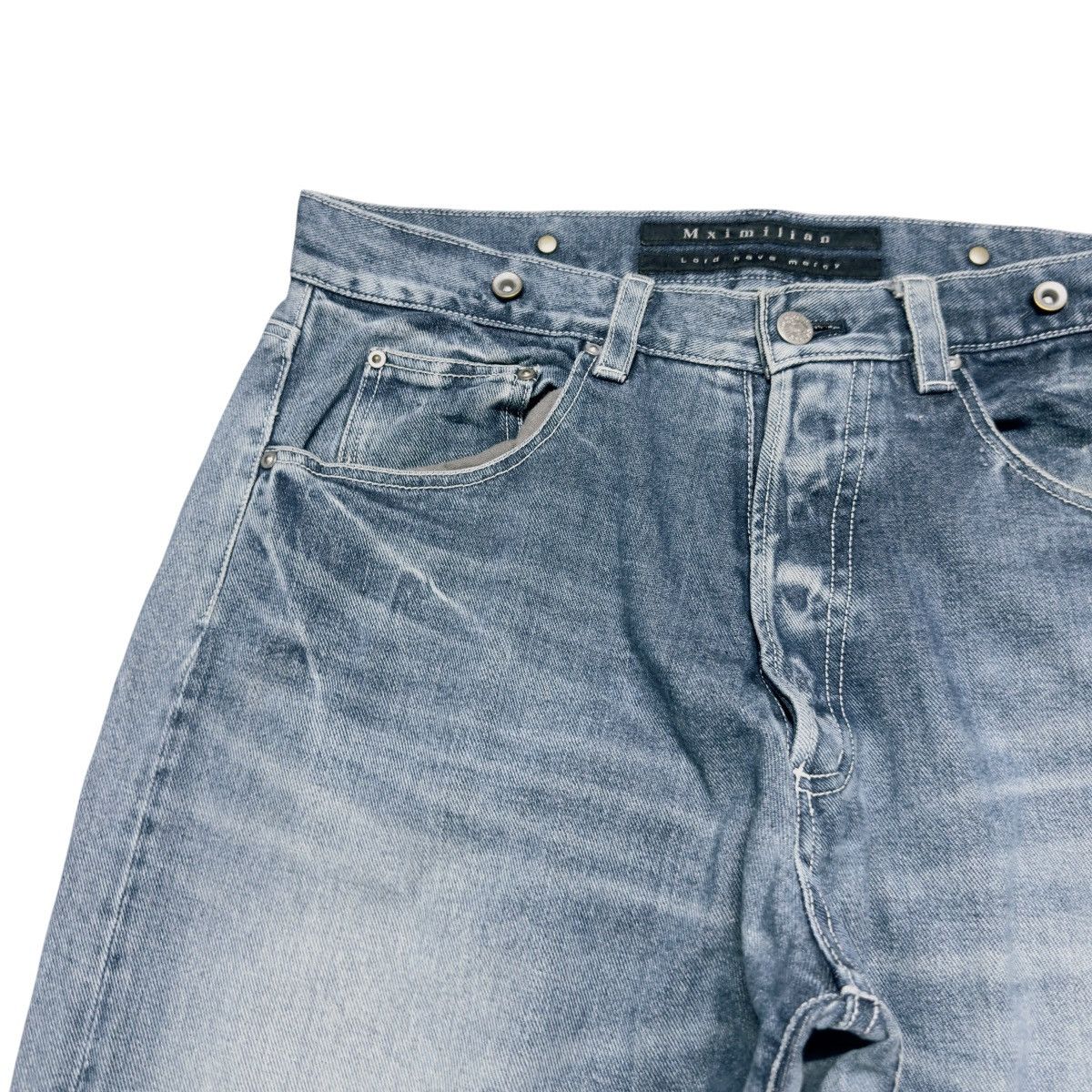 Maximilian Davis Mximillian Distressed Denim Jeans Size US 33 - 4 Thumbnail