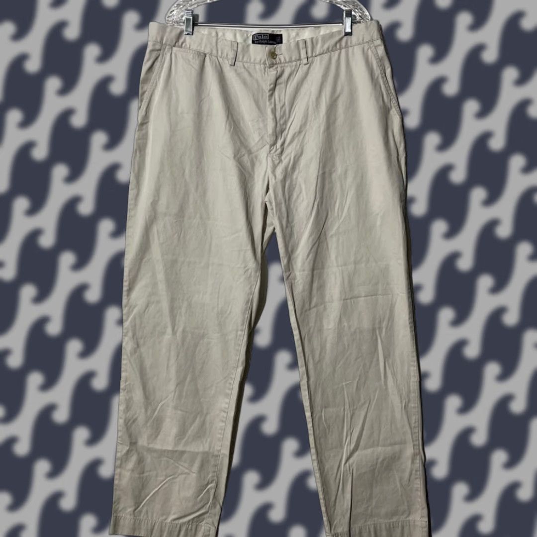 Polo Ralph Lauren Polo Ralph Lauren Mens Beige Cotton Chino Pants 38/32 Straight Leg M10 Size US M / EU 48-50 / 2 - 1 Thumbnail
