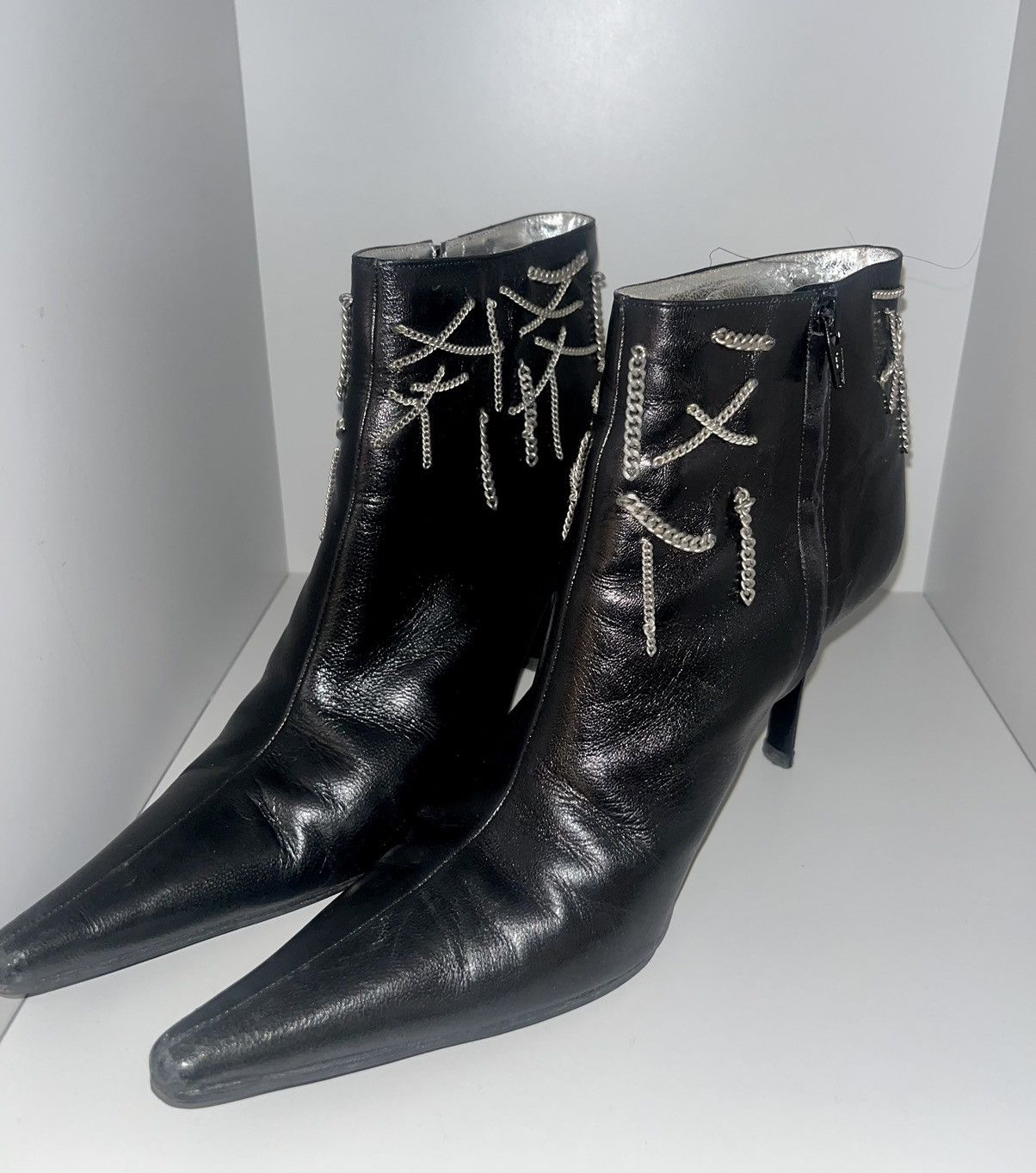 Patrick Cox Rare 90s Patrick Cox chainlink boots Size US 7 / IT 37 - 1 Thumbnail