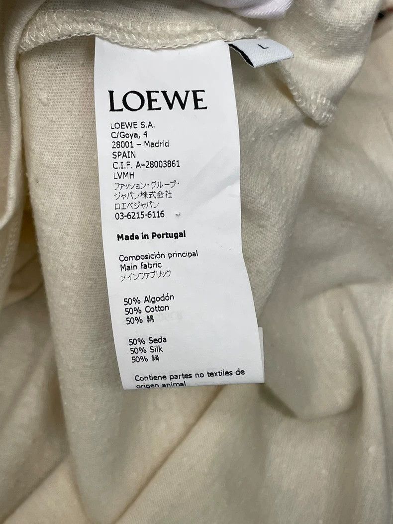 Loewe LOEWE White cotton T-shirt Size L / US 10 / IT 46 - 7 Thumbnail