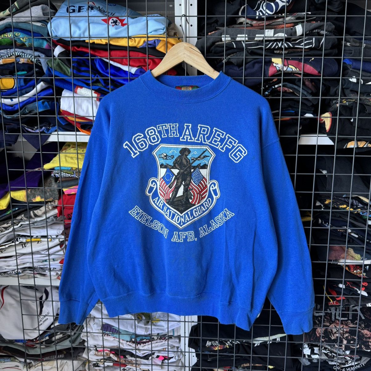 Vintage Vintage 90s Air National Guard USA Alaska Serathirt Size US L / EU 52-54 / 3 - 1 Thumbnail
