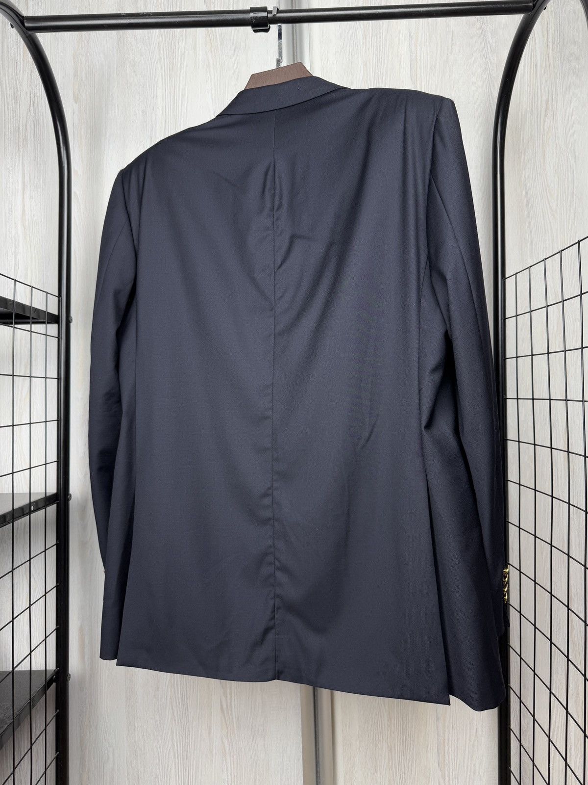 Pal Zileri Pal Zileri Navy Blue Super 120s Wool Metal buttons blazer Size 44R - 8 Thumbnail