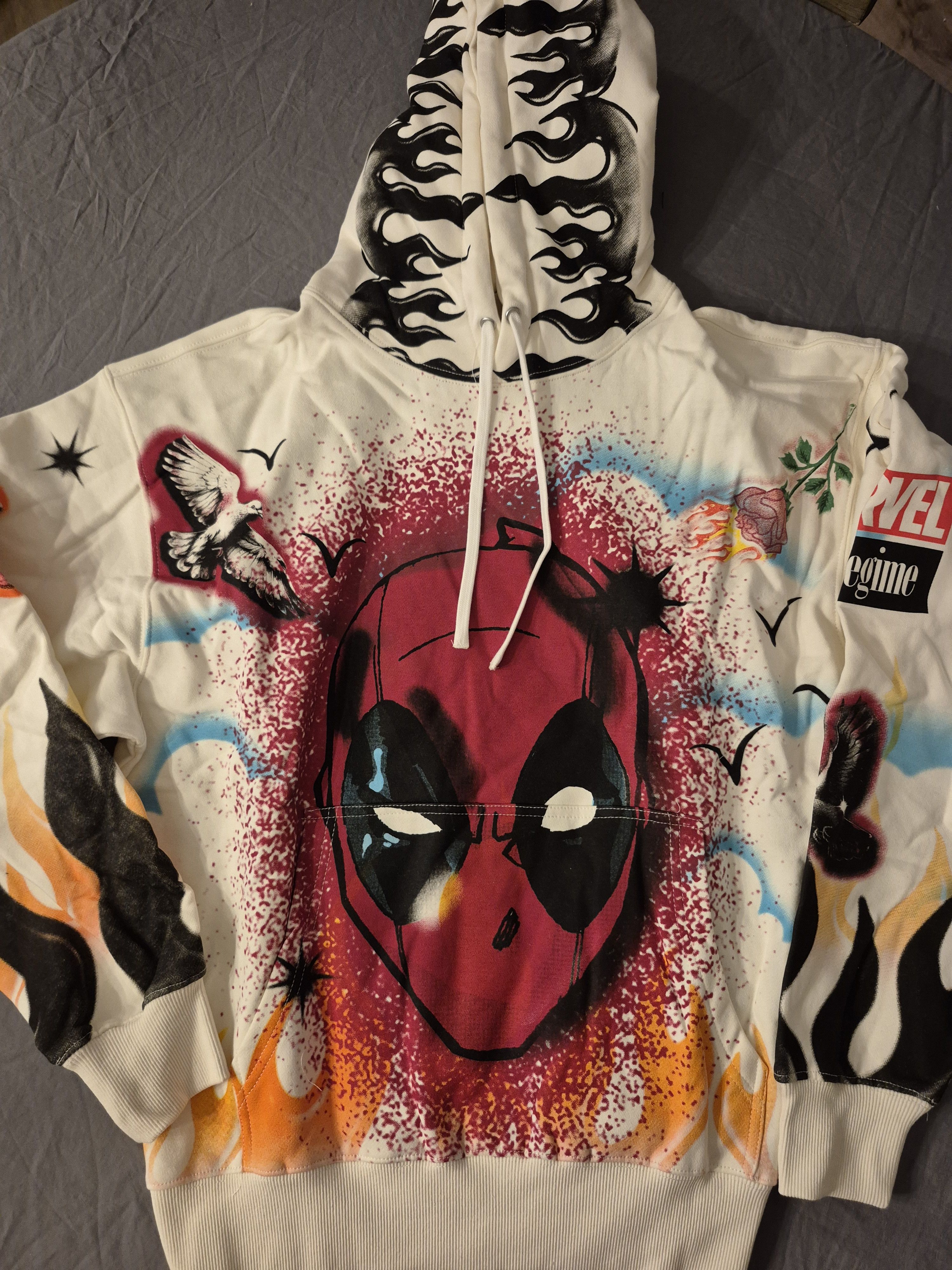 Civil Regime x Marvel Deadpool Hoodie Size Medium