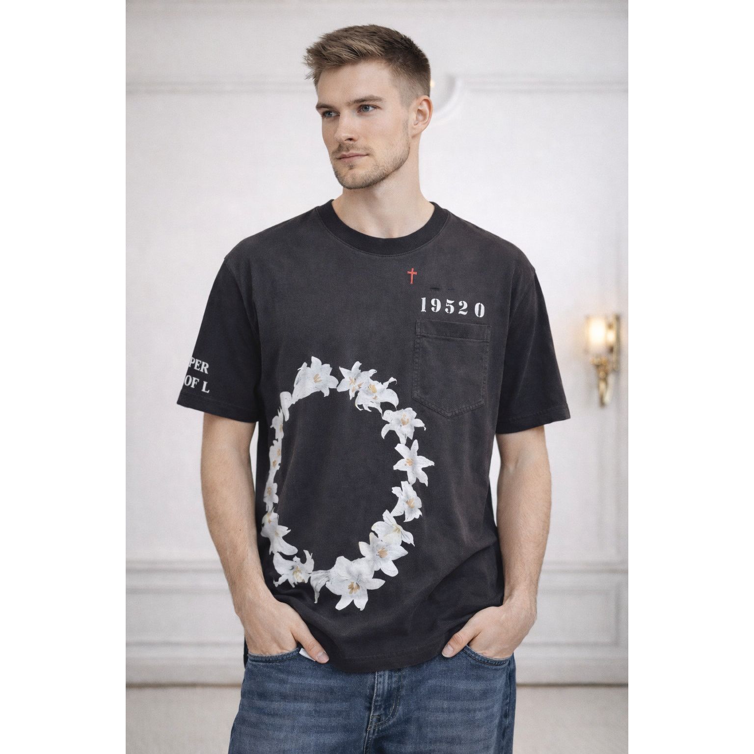Givenchy × Riccardo Tisci GIVENCHY FLOWER TEE SHIRT | Grailed