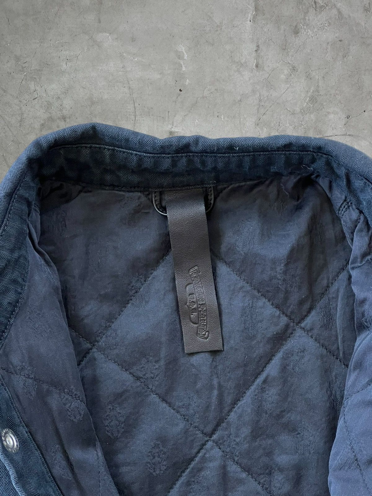 Chrome Hearts Chrome Hearts Quilt Lined WorkDog Denim Jacket Size US L / EU 52-54 / 3 - 8 Thumbnail