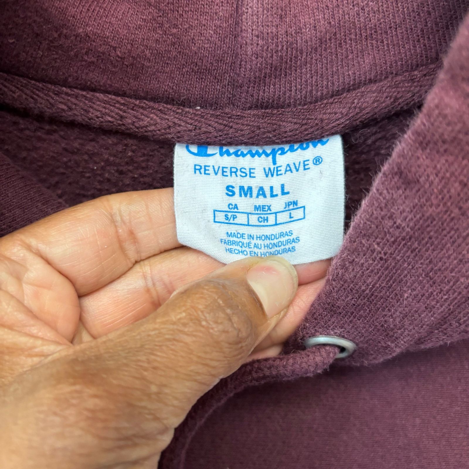 Champion Champion Reverse Weave Hoodie Burgundy Maroon Pullover Size US S / EU 44-46 / 1 - 3 Thumbnail