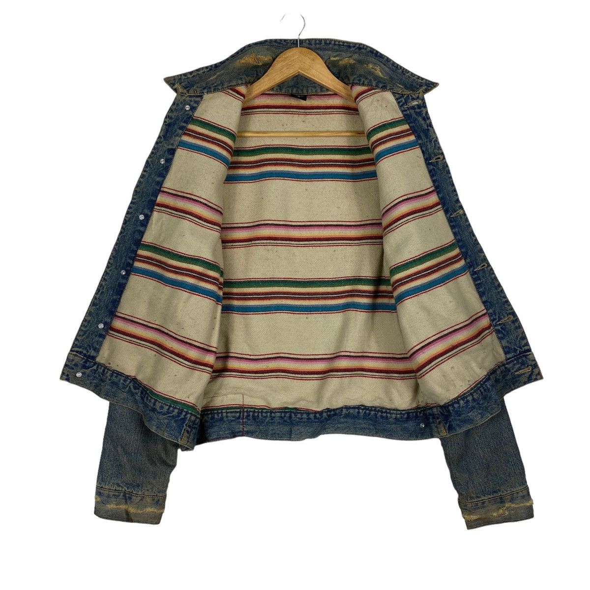 Japanese Brand Denim JK Style Distressed Denim Jacket Size US M / EU 48-50 / 2 - 15 Thumbnail